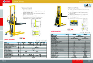 Manual forklift